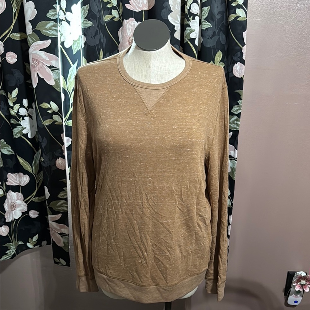 Sonoma Casual Tan Long Sleeve Top